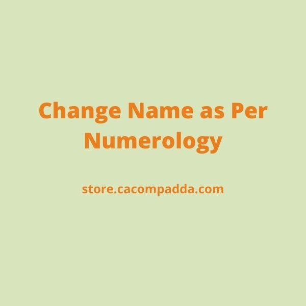 Name Change as Per Numerology